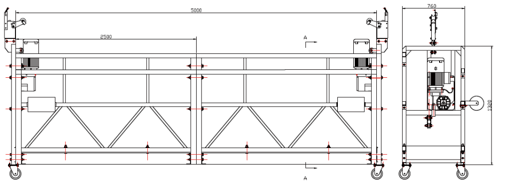 Different Suspension And Anchoring Of Suspended Platform